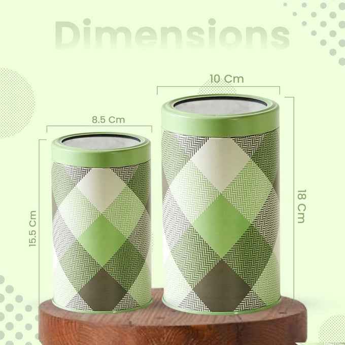 Brit Scottish Olive 850ml & 1450ml Airtight Food Storage Container Set of 4 (2M+2XL) Size - Jarsome
