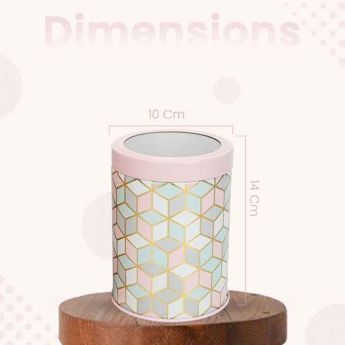 `Moroccan Pink Pastel 1150ml Airtight Lid Jars Set of 2 L Size - Jarsome
