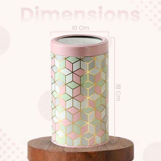 `Moroccan Pink Pastel 1450ml Airtight Lid Jars Set of 2 X-L  Size - Jarsome