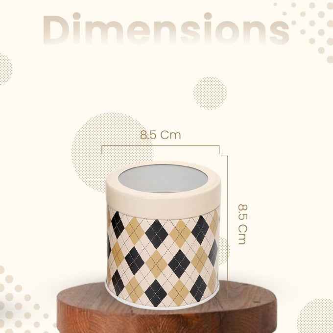 Brit Scottish Beige 450ml Airtight Food Storage Container Set of 2  S Size - Jarsome