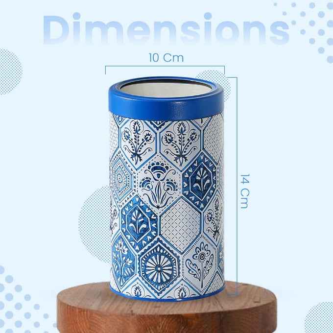 Moroccan Blue Pastel 1150ml Airtight Lid Jars Set of 2 L Size - Jarsome